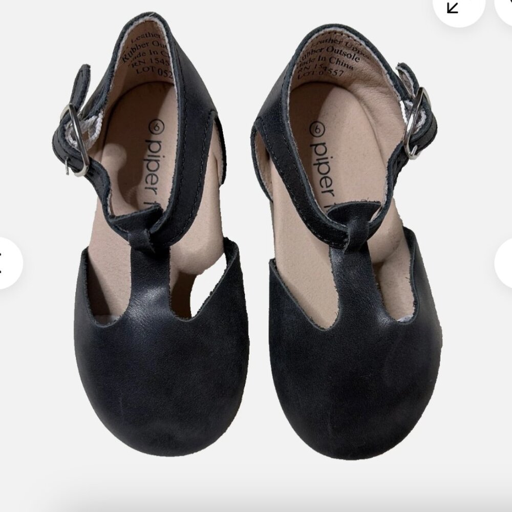 Piper Finn, Baby Girls Mary Janes, Leather Shoes, Size 6